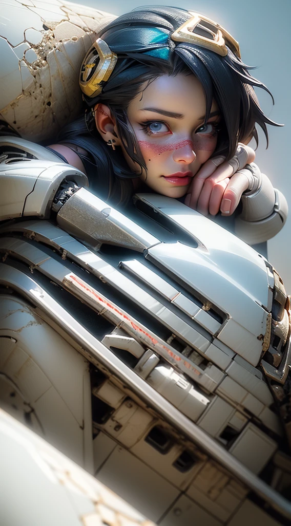 score_9, score_8_up, score_7_up, rating_explicit, (Best quality:1.4), (masterpiece:1.4), (unreal engine:1.4), (photorealistic:1.4), (skin texture:1.4), A close-up of a beautiful woman in a white suit holding a sword, Senior Character Artist, white biomechanicaldetails, Cyborg porcelain, white biomechanical details, Awesome character art, PVC Figure, Assassin, Snake-headed Assassin, Female Moon Knight, Fire Tokyo City,