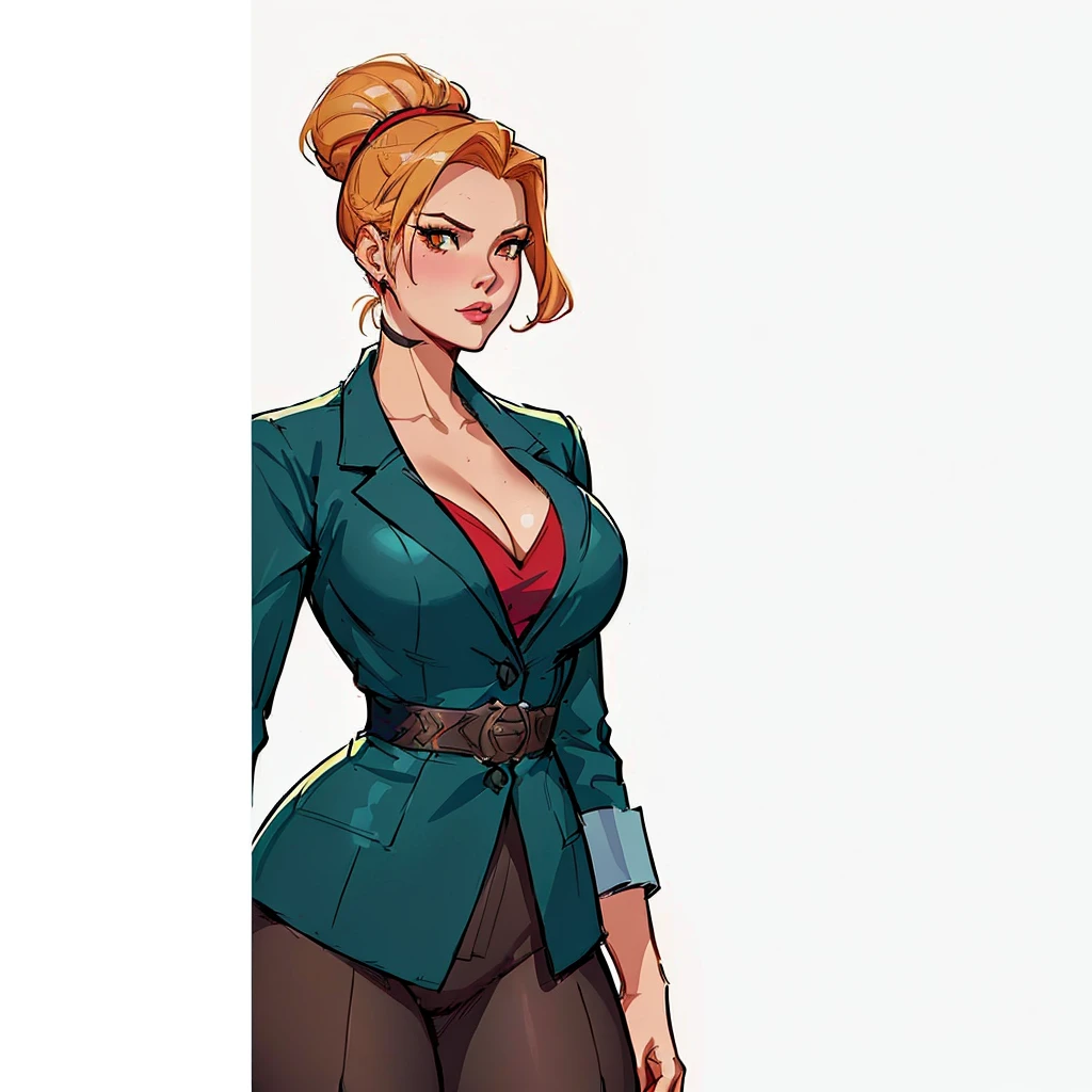 a close up of a woman in a suit and a red top, anya from spy x family, official character art, official character illustration, cushart krenz key art feminine, lois van baarle and rossdraws, lovely brigitte from overwatch, artgerm and atey ghailan, cammy, lola bunny fanart, detailed character art, professional character design