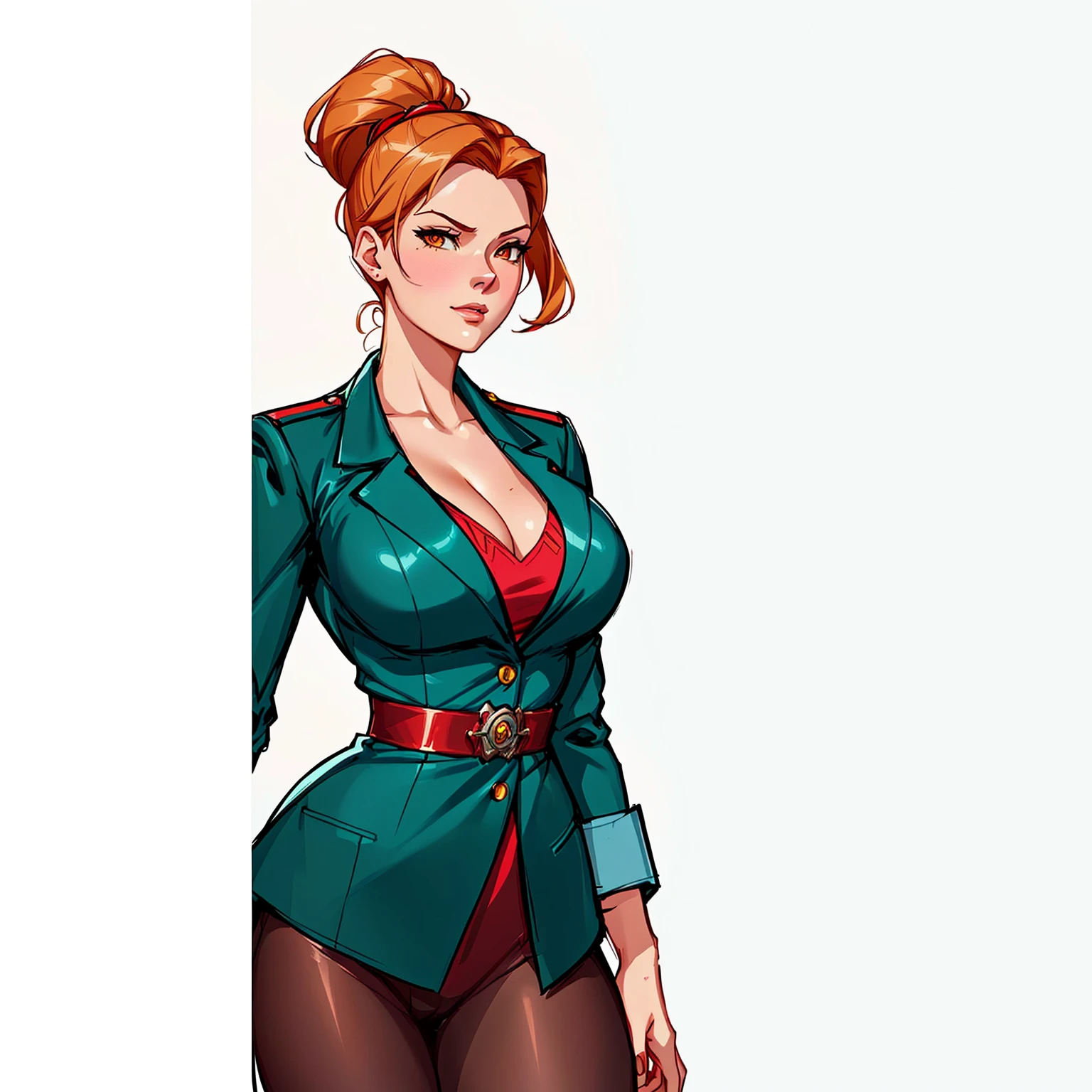 a close up of a woman in a suit and a red top, anya from spy x family, official character art, official character illustration, cushart krenz key art feminine, lois van baarle and rossdraws, lovely brigitte from overwatch, artgerm and atey ghailan, cammy, lola bunny fanart, detailed character art, professional character design