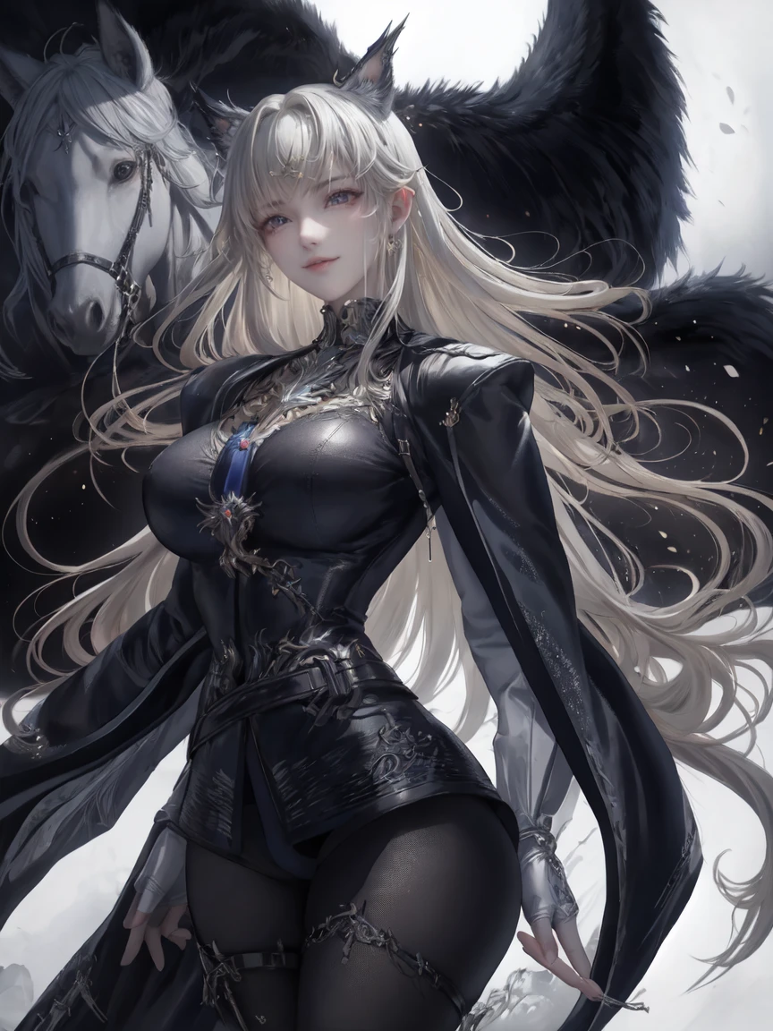 king, 8k, masterpiece, bset quality, girl wearing sexy military officer outfit, tight pants, fishnet stockings, wide-brimmed officer-style trench coat. white leather luxury, glossy, sexy girl fantasy anime artwork, fantasy anime illustration, 8k badass anime, 4k anime art wallpaper, 4k anime art wallpaper, artwork 2.5 d cgi fantasy anime art, 8k anime art wallpapers, detailed digital anime art, beautiful fantasy anime, majestic epic anime artwork, 4k anime wallpapers, artwork detailed anime, sexy, seductive, giant, women, anime style, best quality, extremely detailed, best silhouette), font (detail) backdrop, dark fantasy), (beautifully detailed face), high contrast, (best lighting details, extremely delicate and beautiful eyes), ((cinematic lights)), colorful, super detailed, dramatic lighting statue, intricate details (1 girl, solo, sharp face, . Blonde, super long hair, bangs, long eyelashes, dynamic angles),
