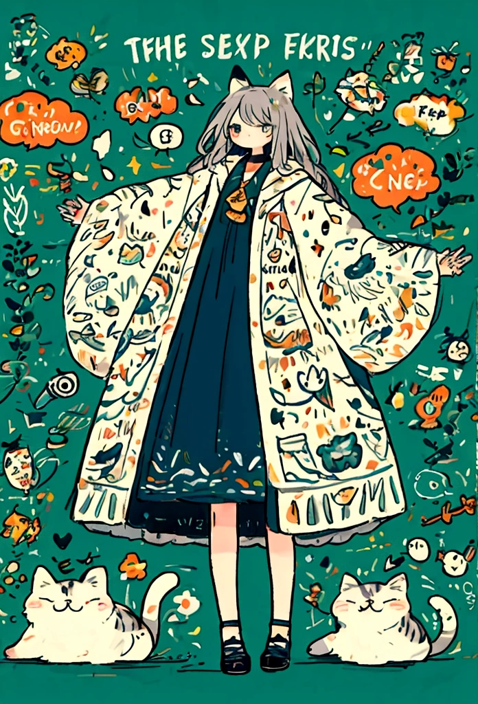 The cat is so cute