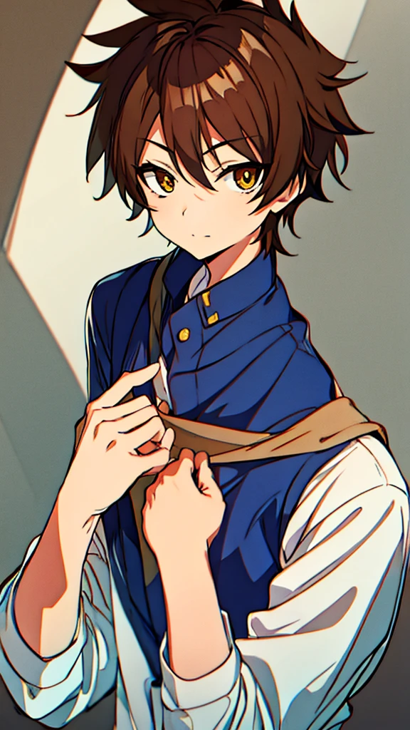 Anime boy with brown eyes