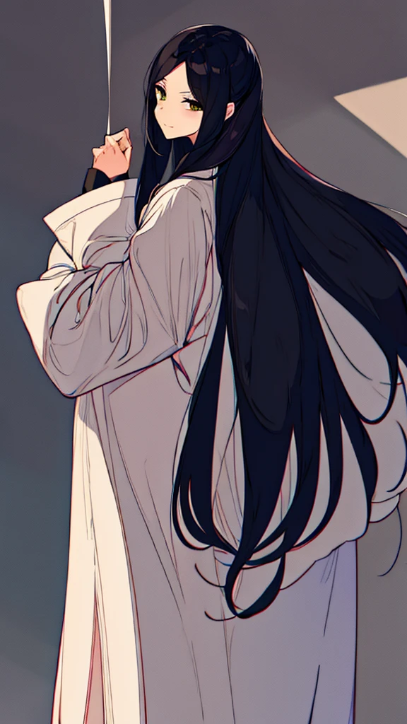 Anime boy with brown eyes, black hair