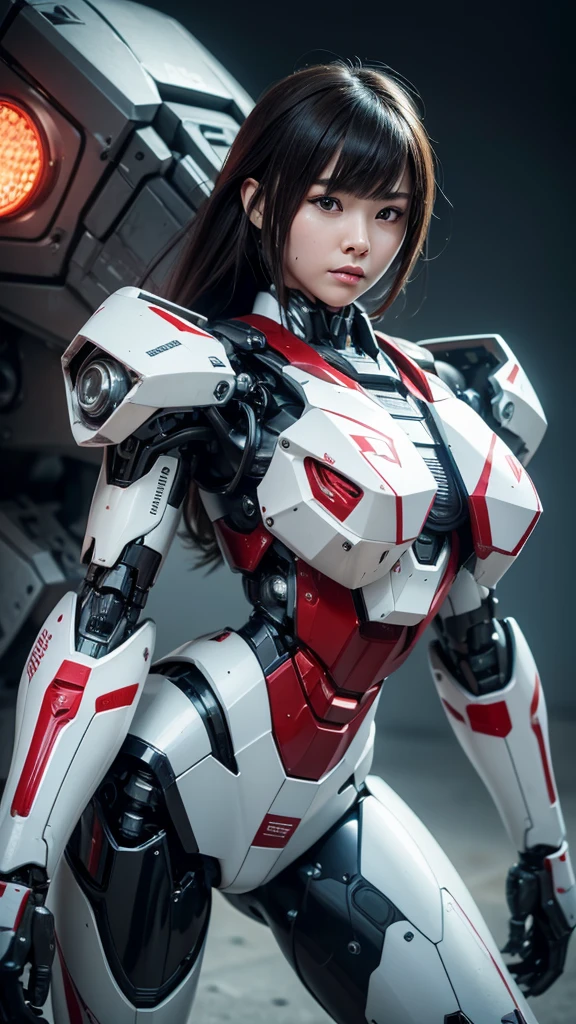 Super detailed, advanced details, high quality, High resolution, 1080p, hard disk, beautiful,(war machine),Armor War,(Rocket Missile)Capture the big picture,beautiful,Mecha cyborg girl,battle mode,Mecha body girl,She is wearing a futuristic war machine weapon mecha,A powerful cyborg woman, sleek and futuristic, with advanced mechanical augmentations that enhance her strength and capabilities.