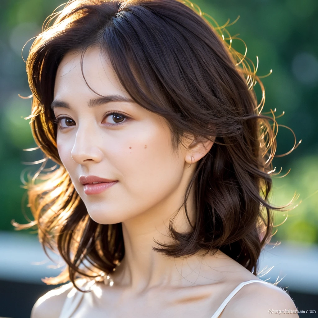 Beautiful mature woman with wavy long hair, Mature Woman, Ultra-high resolution,(Realistic:1.4), ((highest quality)), ((masterpiece)), (be familiar with),