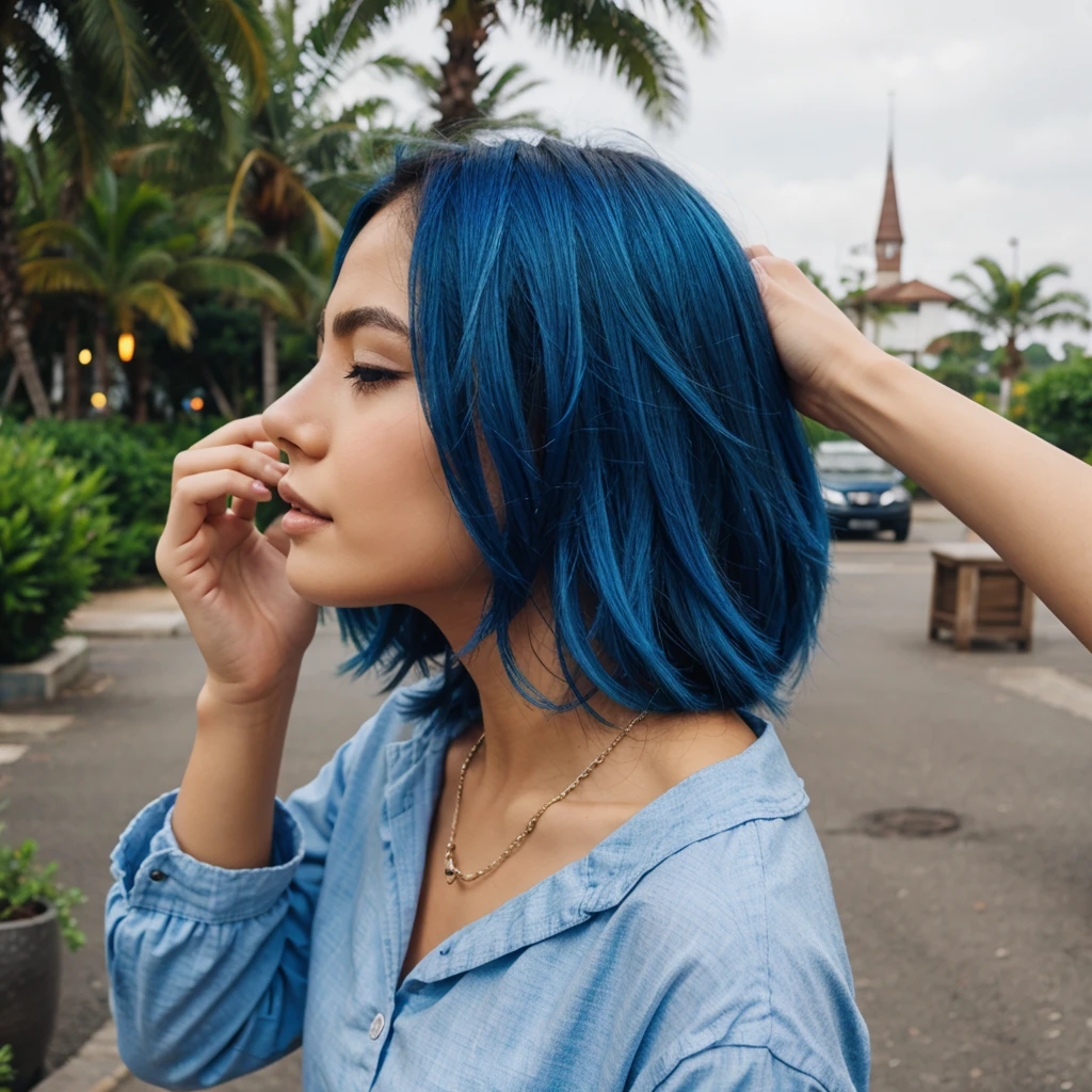 Blue hair