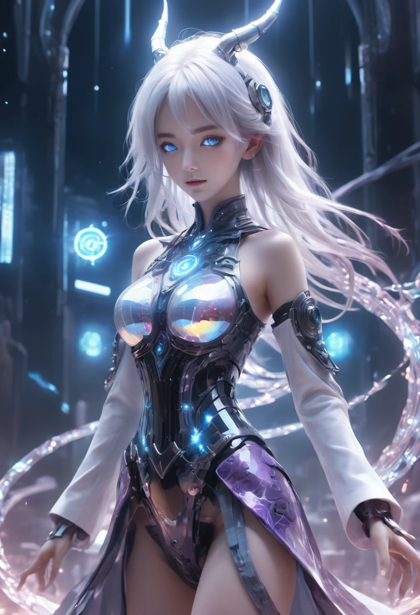 (Future World Fashion Show: 1.5),(Future sci-fi beauty model seat on a chair: 1.5), Smiling female model,Elegant and dignified posture,Wearing a blue dress,Blue fluorescence,Starry sky pattern,The secrets of the universe,Future distribution,Silvery white glow,Soft touch,Silver-blue eye makeup,Cosmic Starlight,virtual future runway,(Sci-fi Fashion Fashion Show: 1.5),(Huge high-tech : 1.5),(There was only one female model ),Realistic images,8K, Ultra high quality, masterpiece, precise, Textured Skin, High Detail, best quality, Awards,((Long-range shooting,Sense of distance,upper body image)), nsfw, ((beautiful stunning detailed idol chinese face)), sexy body, huge boobs, big ass, lit on the side