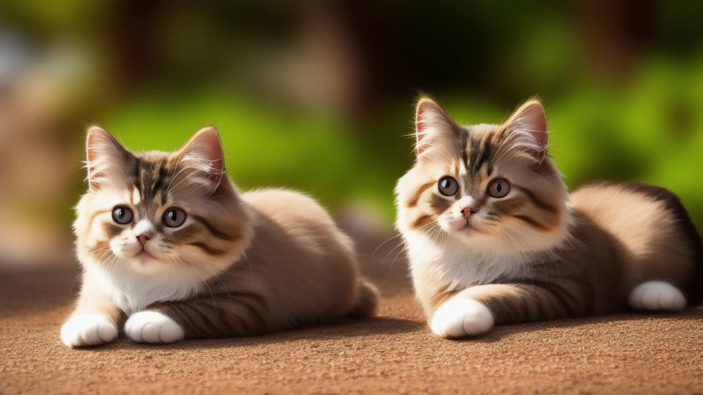 Gatos gatos persa, Persian cat, gatos realista, quinta, quintal em foco .arvores, flores, imagem linda, mega bem feito, imagem 4k, HDR ideal, imagem realista, pelos realista, arvores realista, grama realista.