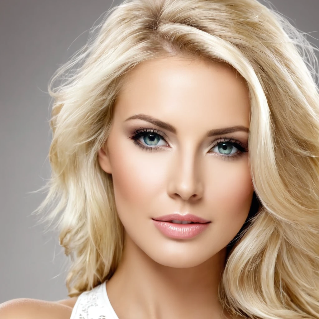 Blond woman beautiful