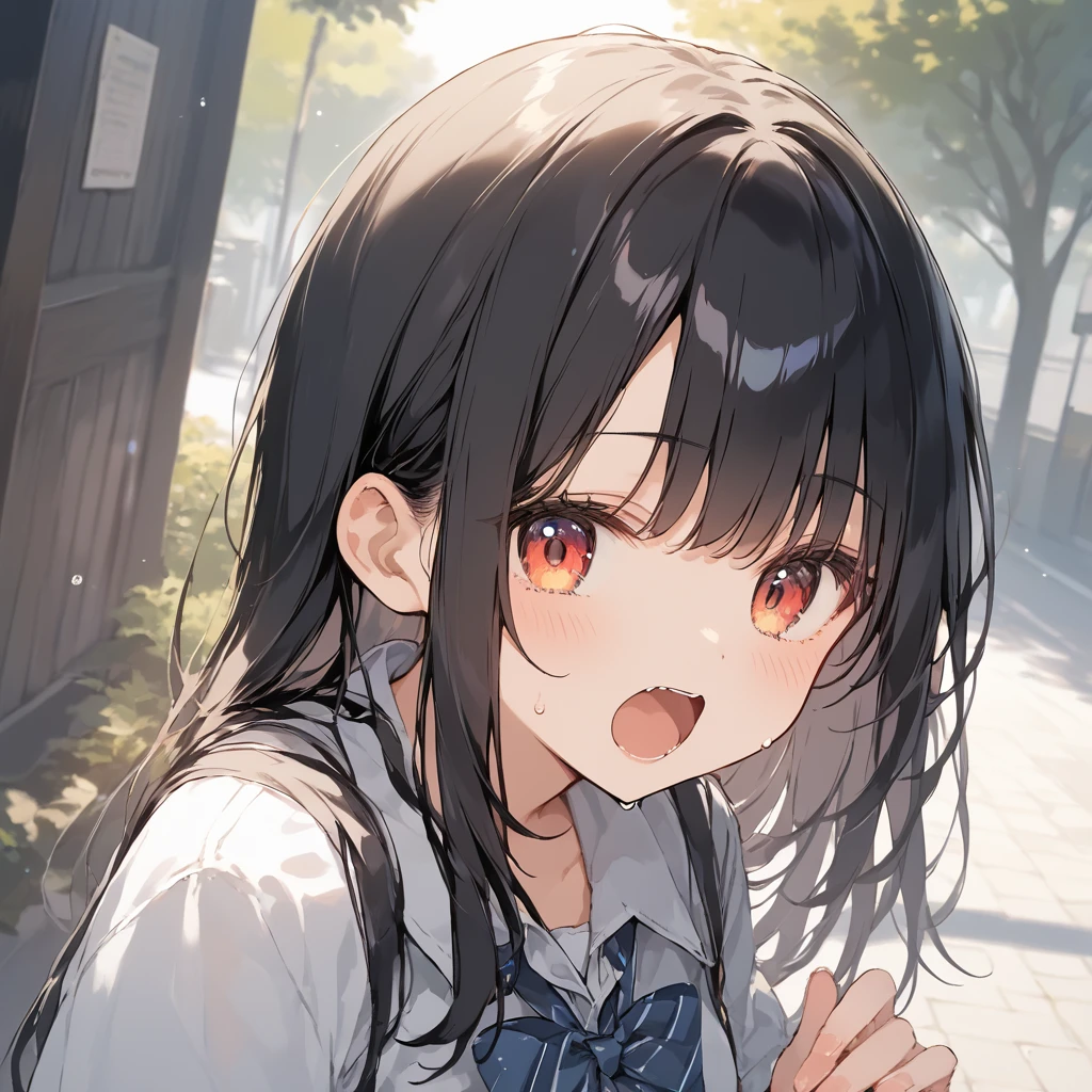score_9, score_8_up, score_7_up, source_anime, best quality, masterpiece,official art, absurdres, highres, waifu2x,Collection: Slice of Life,break,1girl, school girl, beautiful detailed eyes,pleated skirt,sweat, open mouth, (yawn:0.3), sleepily, outdoors, break,(clear line illustration:1.2),very high resolution, very aesthetic, super detailed skin, Best sexual lighting powered by famous artist, 8k,cute picture,beauty illustration,photoshop_(medium),,(Detailed Lighting)
