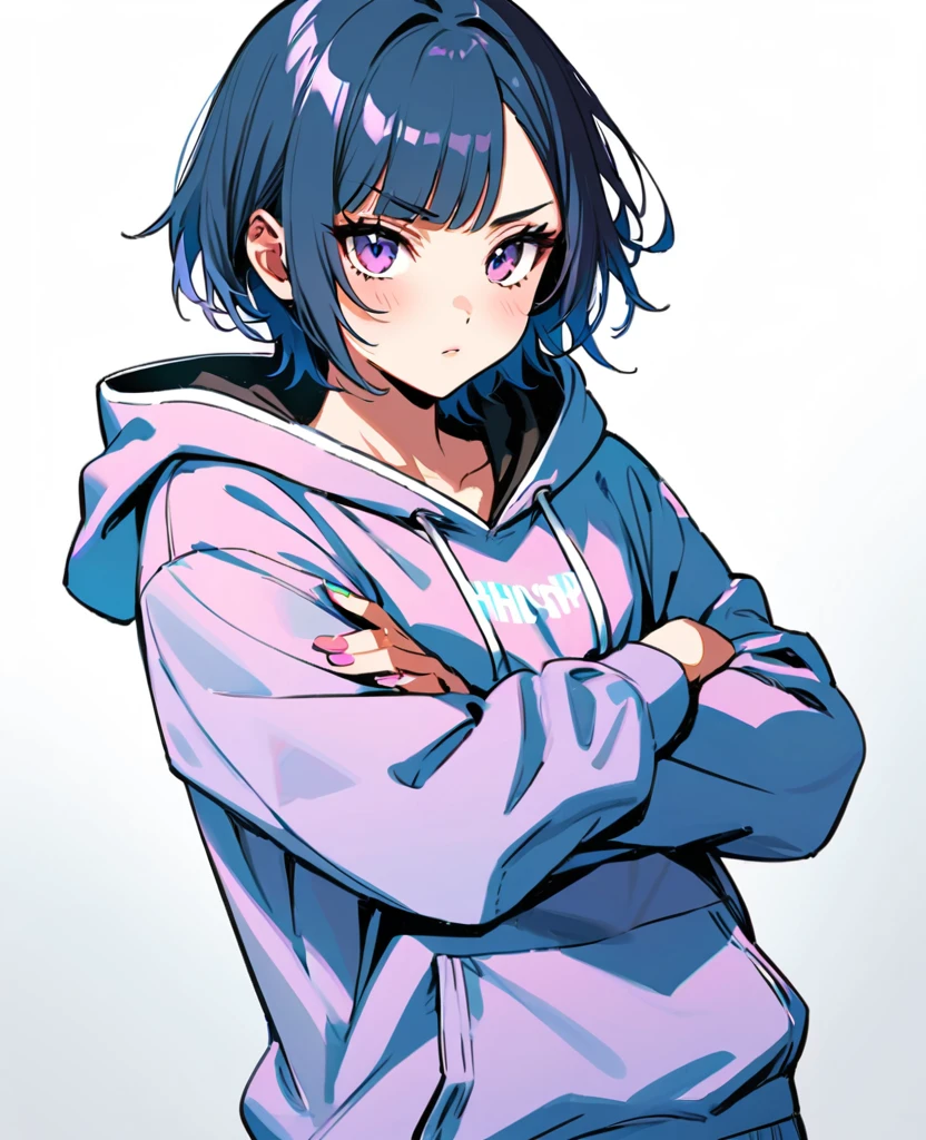 tween girl in little-white-bird onesie,white little bird kigurumi,Long-tailed-Tit,sitting on a bed, cute, party with friends,in friends room,enjoy,(pajama party),BREAK.(detailed face,(darkblue hair,wavy-short hair),parallel eyebrows),(best quality, masterpiece, ultra highres, ultra-detailed:1.2) ,