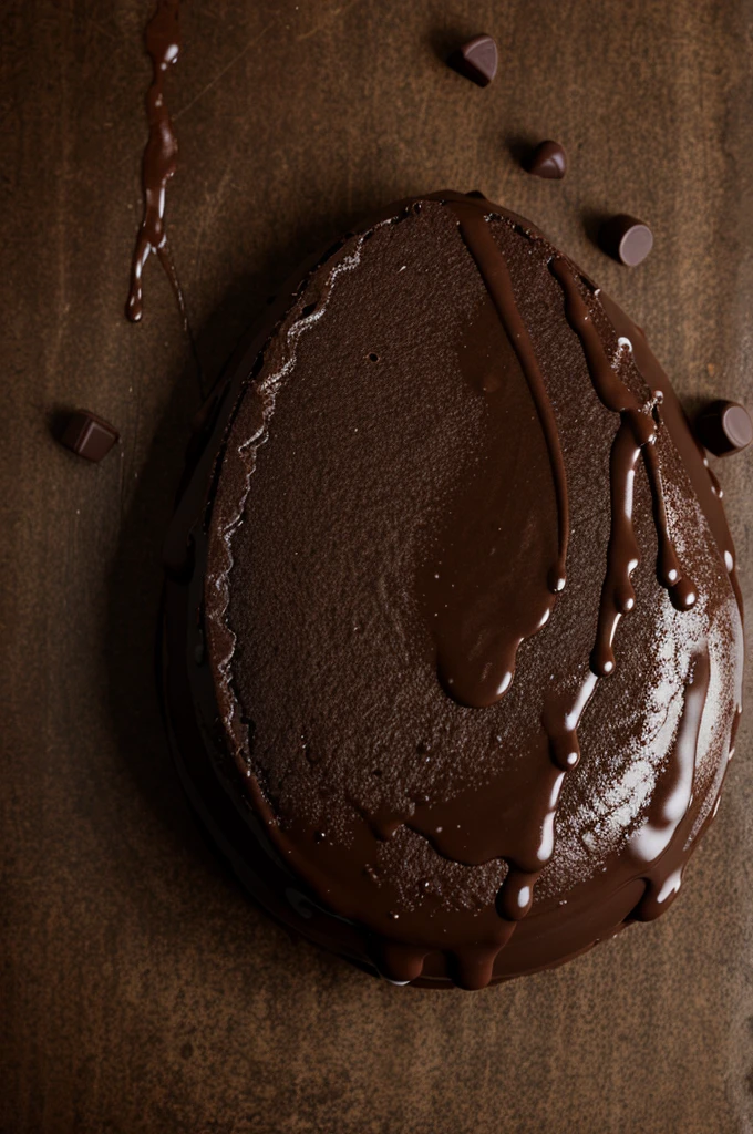 a piece of fat in chocolate