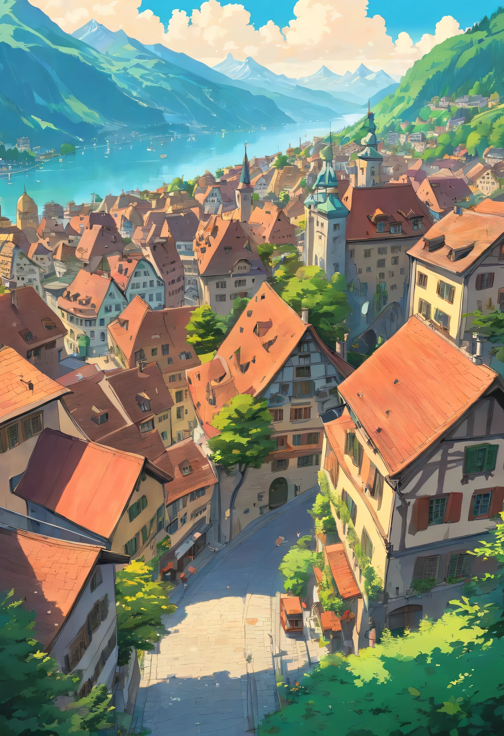Switzerland,Bern,Cityscape,