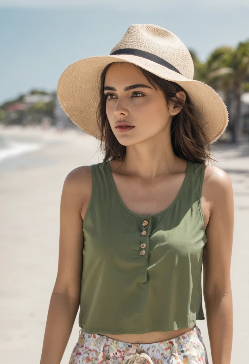 Renew your style with sustainability"
Visual:
Vibrant image of a model wearing an eco-friendly and sustainable garment in a natural setting, like a park or a beach.
Close-up of the garment details and a visible label highlighting the Eco-friendly materials
