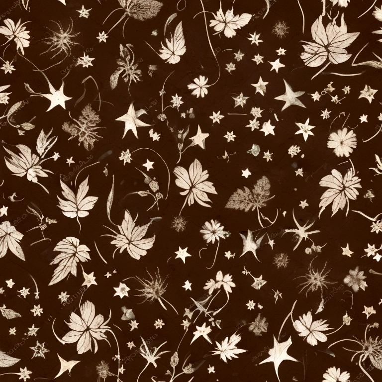 Create a watercolor print pattern background in light pale sepia tones with little stars.