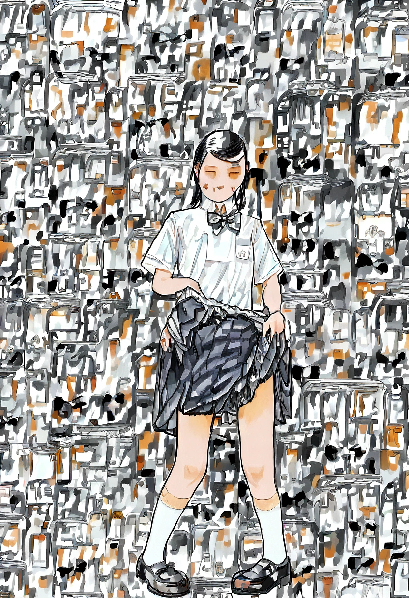 1人of女of子, young School girl, Slim waist, ponytail, rock, Blunt bangs, small_chest,  Very detailed eyes and face, 美しい詳細な女of子, Pause,  from of side below, 全body_body, Sweat, grabbing own foot, Sitting,  figure, Very detailed CG unity 8k wallpaper,  (複数ofビュー), Digital SLR photography, Sharp focus, Unreal Engine 5, Octane Rendering, Equatorial offset, フレーム内of, Front light, born, Dynamic Angle, highest quality, masterpiece, Very delicate and beautiful, In detail, Very detailed,  (Realistic, photo-Realistic:1.4), wonderful, Absurd, incredibly Absurd, Super detailed, High resolution, Large file size, Purelos Face_v1:0.1 ,  ((以superior_of_knees_black_shoes下, black_footwear, bow, bowtie, loafers, short_sleeve, Plaid, Plaid_skirt, Pleats_skirt, School_uniform, shirt, shoes, skirt,  alone,  縞模様of, 縞模様of_bow, 縞模様of_bowtie, white_shirt, School bag)), ((lift superior own skirt, skirt_lifted, lifted_by_Own)), bus, bus bench, a bus with blue seats and  windows on of side of it, interior,  Dynamic Angle, from of side below, View the viewer,   foot_lift, foot_superior, Spread the word_foots, Thigh-high socks, foot_Split, No panties, No underwear, extreme detail ed Pussy, Pussy_juice, 肌of質感 