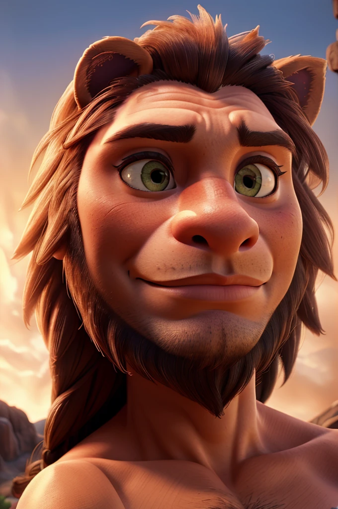 muscular lion, giant muscular lion, lion with gigantic biceps, fairytale style, fantasy animal, (best quality,4k,8k,highres,masterpiece:1.2),ultra-detailed,(realistic,photorealistic,photo-realistic:1.37),extremely detailed musculature, extremely detailed facial features, beautiful detailed eyes, beautiful detailed nose, beautiful detailed mouth, intricate details, cinematic lighting, dramatic lighting, vibrant colors, cinematic composition, epic scale