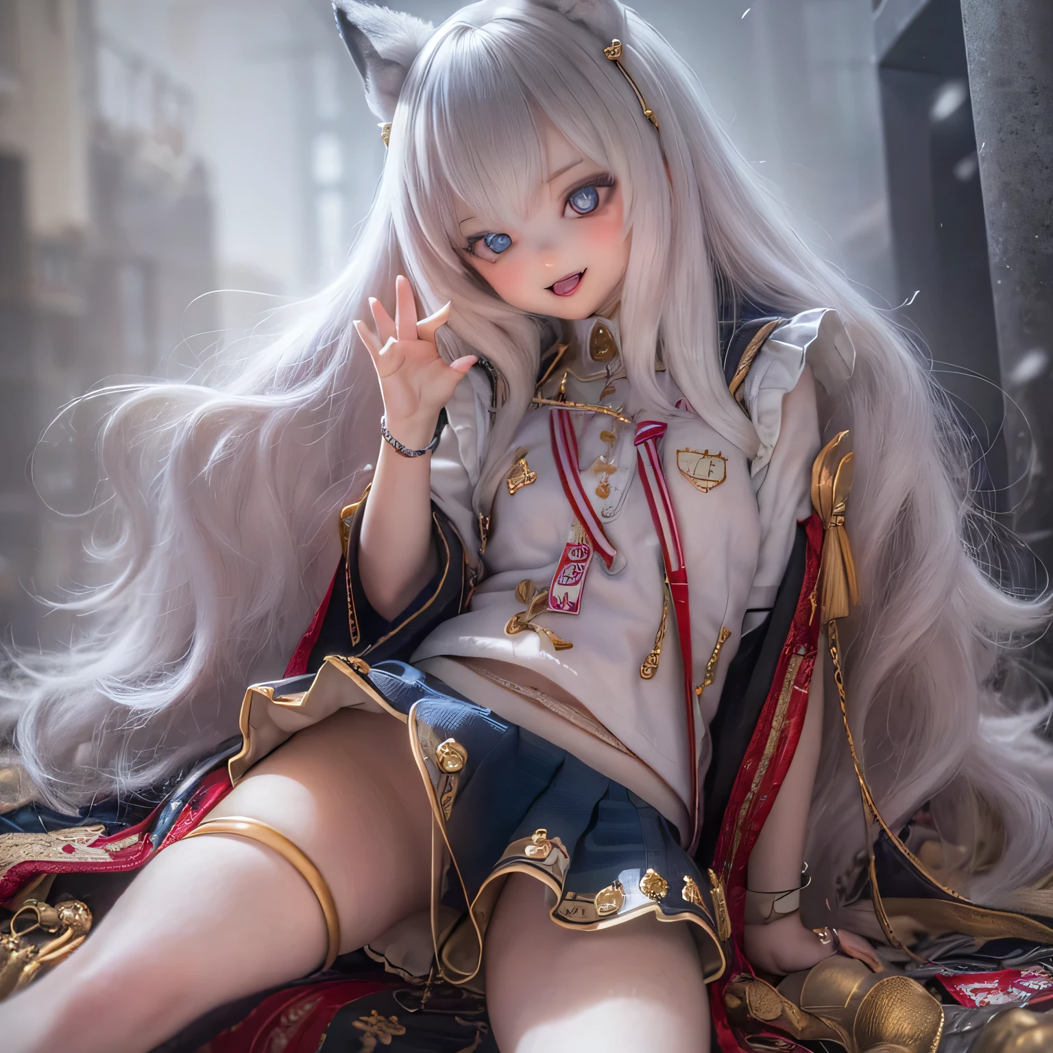 (highest quality, High resolution, Realistic:1.37),Very detailed, Beautiful details,Beautiful lip detail,Very detailed目と顔,Long eyelashes,One Girl,Sharp focus,Vibrant colors,Soft lighting,Fenrir Girls,Big Breasts,Fantasy elements,Snow Scene,ice magic,Flowing hair,Heavenly beauty(((((whole body)))))(((((school uniform )))))cute **** cute Sexy pose (((((straddling))))) (((Sexy pose)))(((((((child)))))))(((pretty girl))) 、chibi cute足、(((((mini skirt))))) smile 靴
