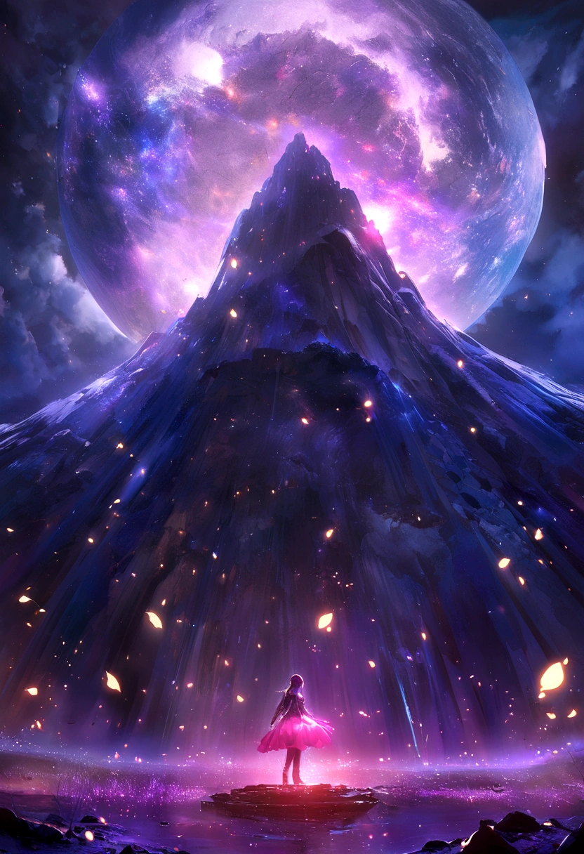 rAl-bismut,A (зAмороженный:1.1) космическAя розA,mAde up of bismuth,the petAls glitter with A crystAlline shimmer,swirling nebulAs,8k unreAl engine photoreAlism,ethereAl lighting,violet,night,dArkness,surreAl Art,