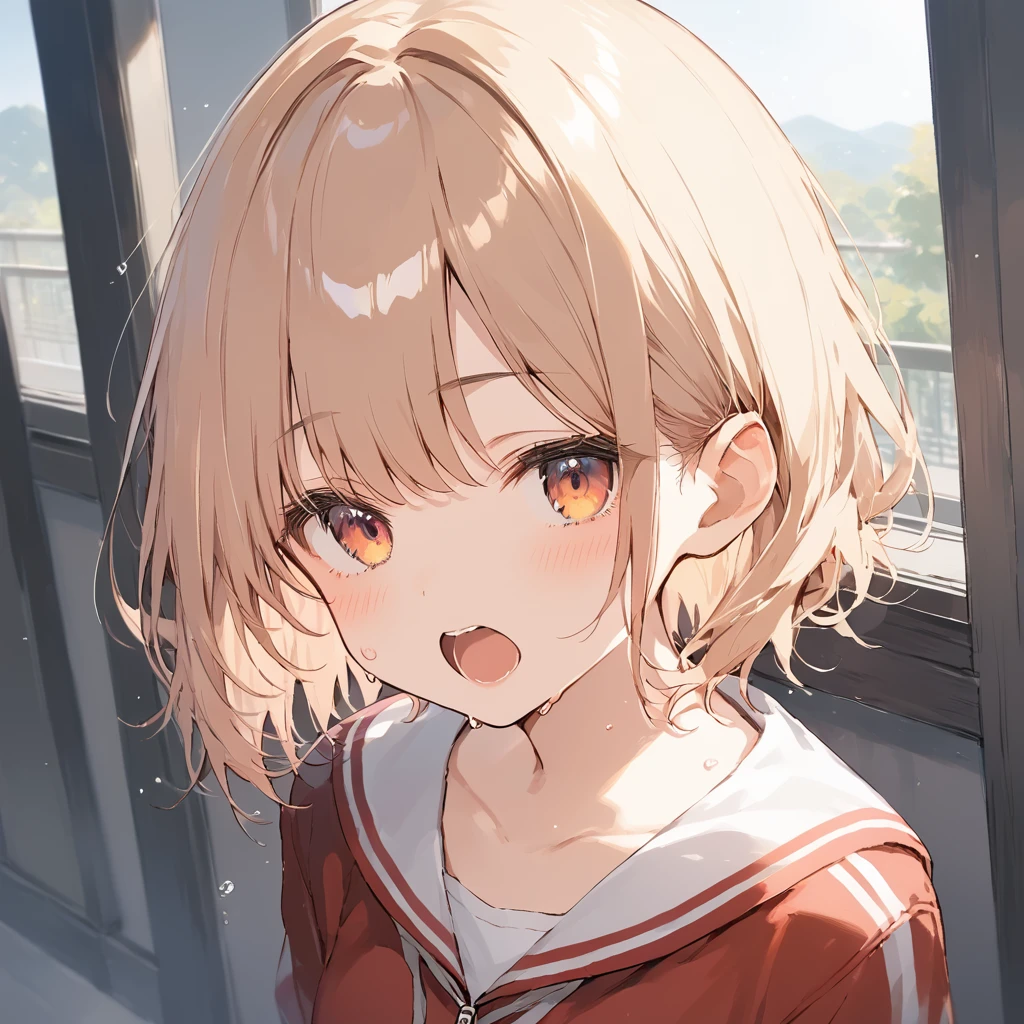 score_9, score_8_up, score_7_up, source_anime, best quality, masterpiece,official art, absurdres, highres, waifu2x, break,1girl, school girl, short hair, small breasts, beautiful detailed eyes,track suit, pleated skirt,sweat, open mouth, (yawn:0.3), sleepily, outdoors, break,(clear line illustration:1.2),very high resolution, very aesthetic, super detailed skin, Best sexual lighting powered by famous artist, 8k,cute picture,beauty illustration,photoshop_(medium),,(Detailed Lighting)
