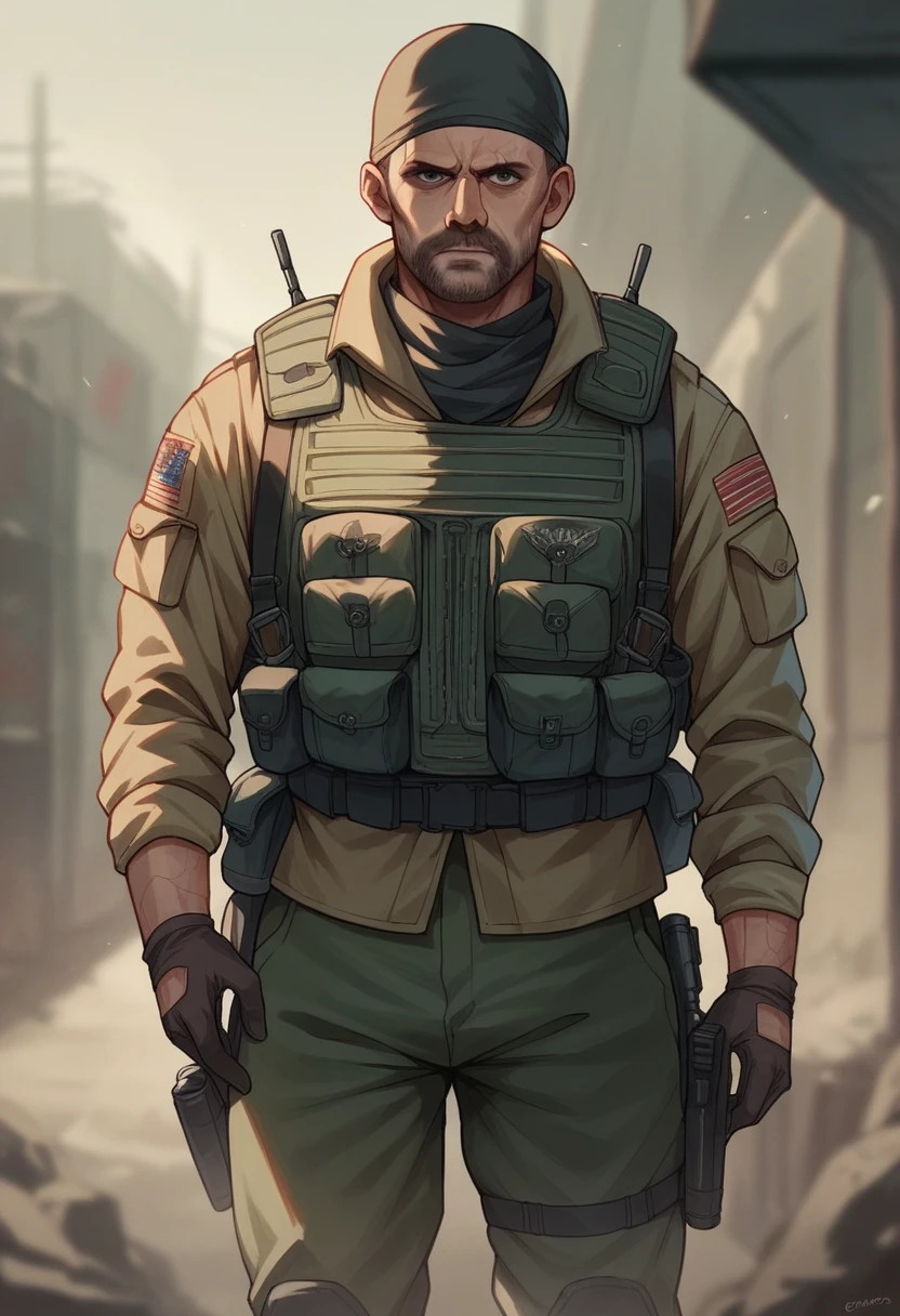 Make a call of duty soldier, negra com o cabelo cacheado 