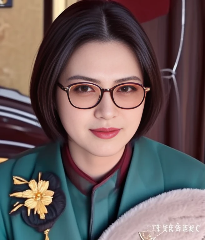 Araffe was dressed in a red and gold uniform and sunglasses., Order of Akira, According to the style of paying homage to the family, Inspiration from Ding Guan Peng, Inspired by Ding Yunpeng, Godfather Khan, emperor, Inspired by Guo Xi, in the style of sifu ปรมาจารย์, Like Andy Lau., in the form of a call price