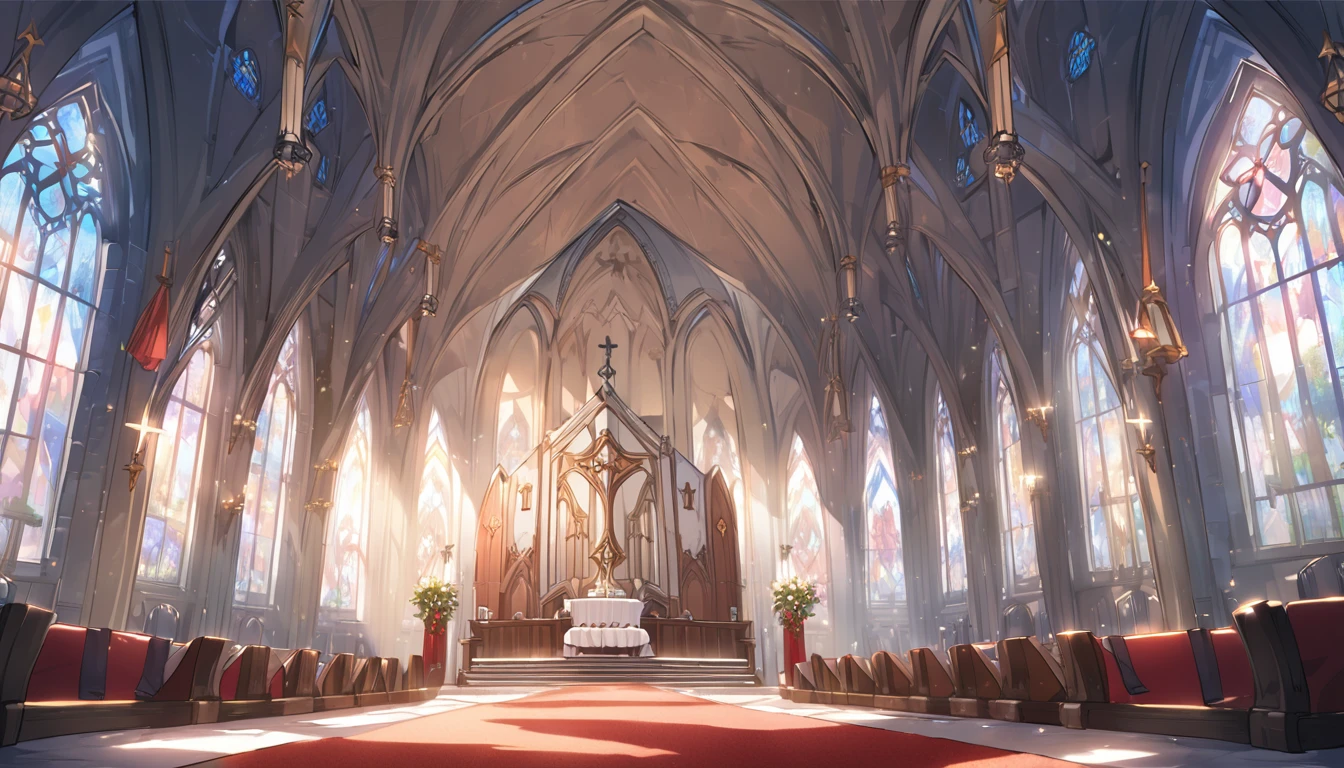 there is a red carpet in the middle of a church, church background, scene set in a church, church background!, scene from church, interior background art, anime background art, in a church. arstation, church interior, ribbon chapel, in church, white church background, in a sanctuary, random background scene, cathedral background, in this church interior, satanic church interior