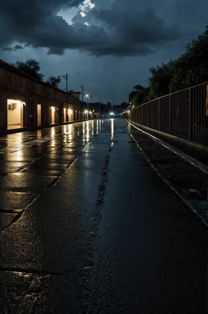 Un cielo lluvioso y oscuro