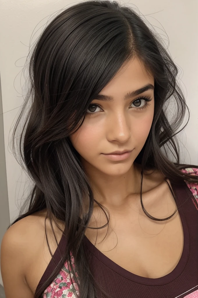 Emancipa una chica de la sociedad costumbrista y que rompe estereotipos, que sea guapisima, hazlo de manera de dibujo