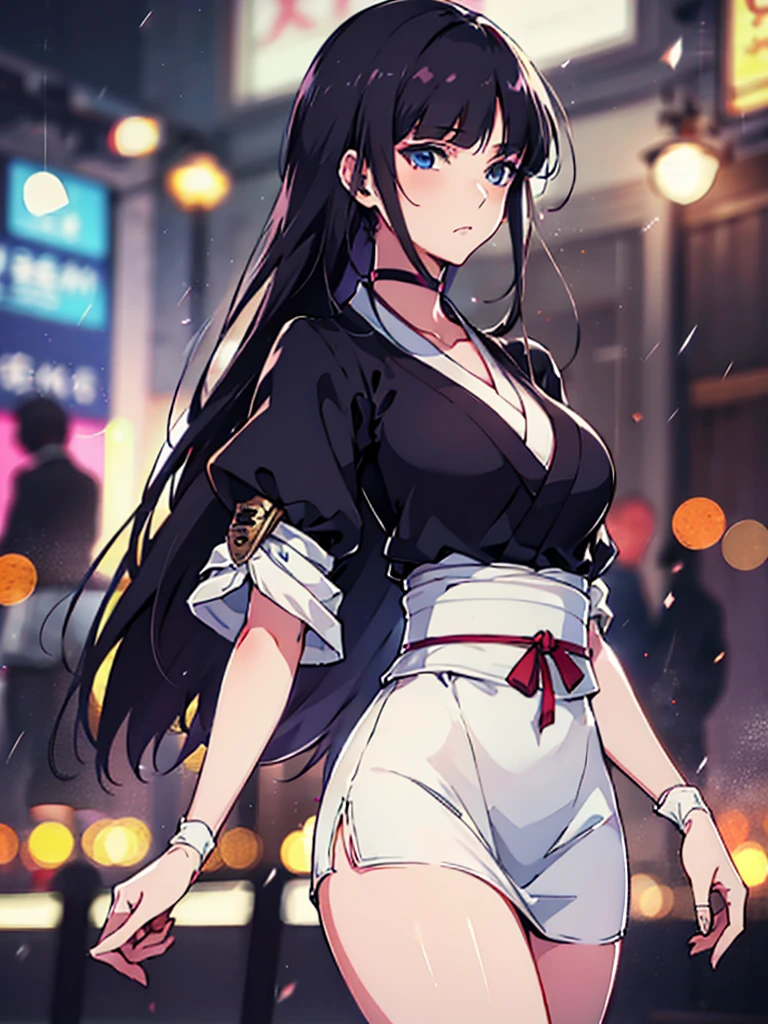 <lora:provocative_v10:1> xingstyle Woman walking in a small village at night, high detail, sharp focus, full body, photorealistic, hdr