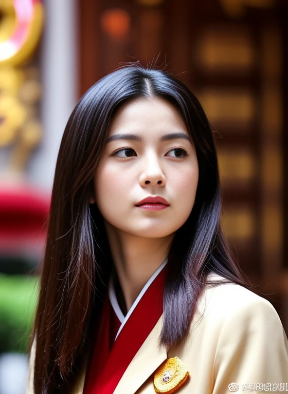 Araffe was dressed in a red and gold uniform., Order of Akira, According to the style of paying homage to the family, Inspiration from Ding Guan Peng, Inspired by Ding Yunpeng, Godfather Khan, emperor, Inspired by Guo Xi, in the style of sifu ปรมาจารย์, Like Andy Lau., in the form of a call price