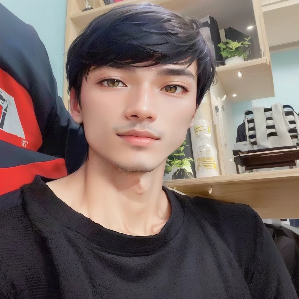 il y a un homme assis sur une chaise avec une chemise noire, photo de profil 1024px, banderole Twitch / Ludwig joueur, ruan mignon vtuber, by Kanbun Master, photo de profil, Hoang Long Ly, Yanjun Chengt, 27 ans, Hong Juin Hyung, photo de profil professionnel, merde mon esprit