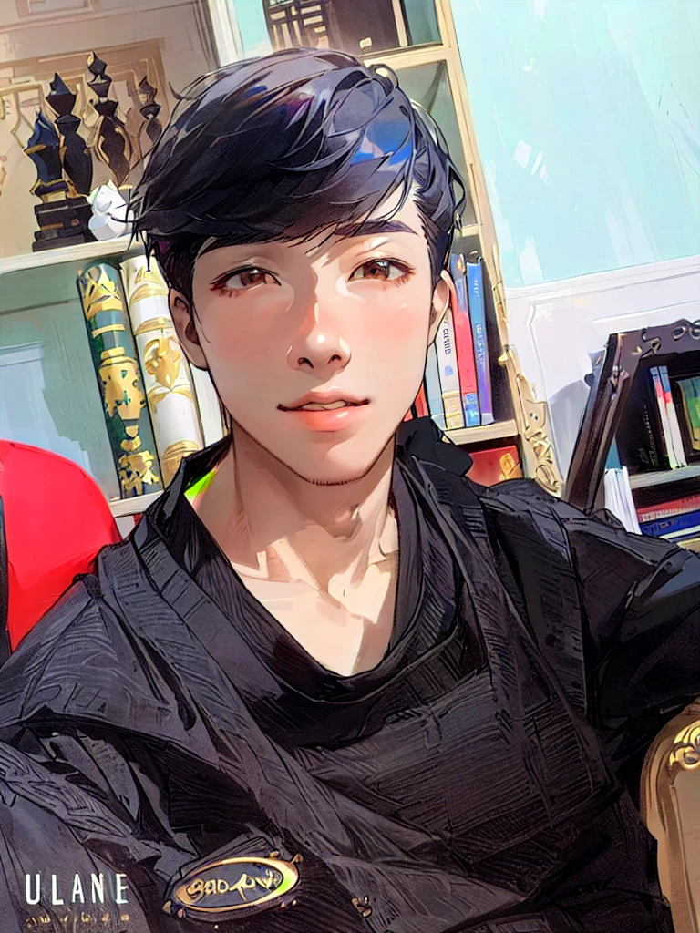 Il y a un homme assis sur une chaise avec un ordinateur portable, photo de profil 1024px, ruan mignon vtuber, Hong Juin Hyung, merde mon esprit, Kim Doyoung, Hoang Long Ly, by Kanbun Master, Yanjun Chengt, peindre l'ulzzang, photo de profil, nom de Jaeyeon, From 8 K matte