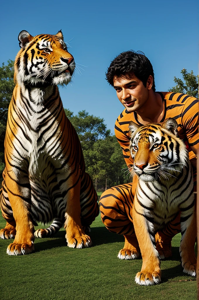 A tiger and T-rex