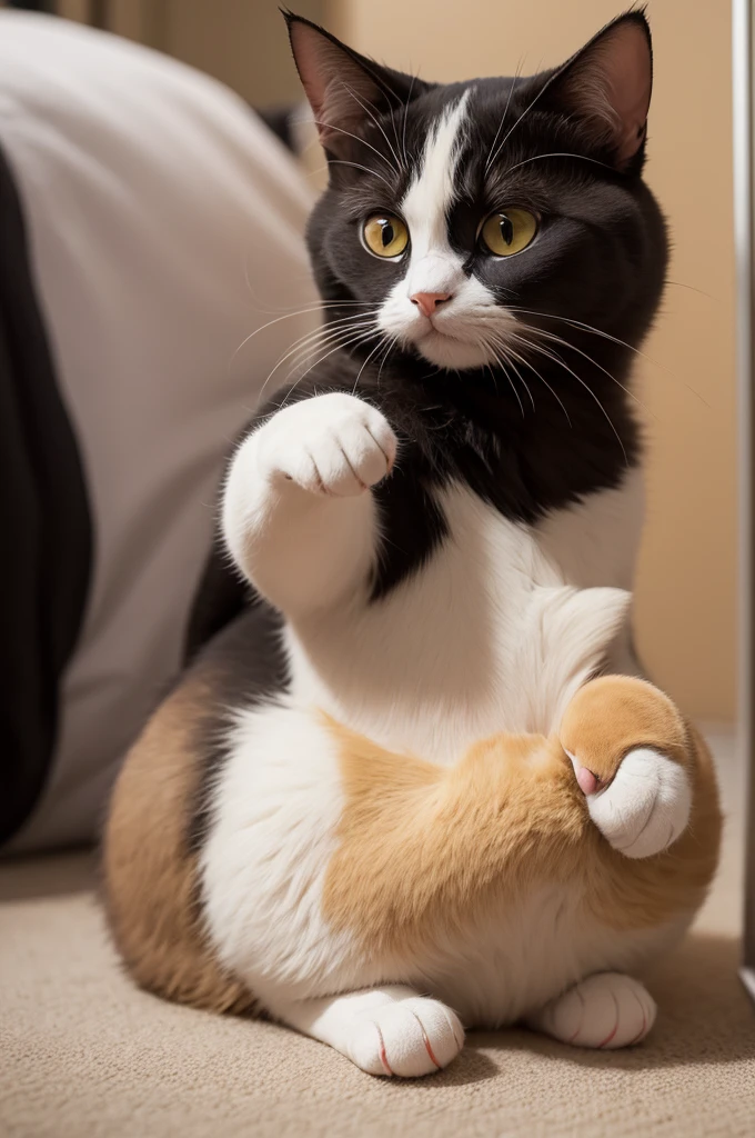 Personagem fofa com orelhas de gato