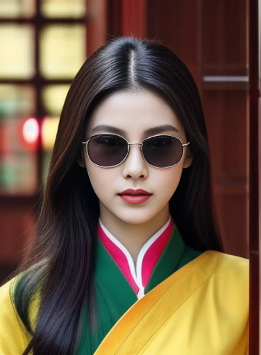 Close-up of woman in green shirt, Chinese girl, gongbi, palace ， girl in hanfu, Chinese princess, Popular Korean cosmetics, Inspiration from Woobin, Portrait of jossi of blackpink, traditional chinese, Yanjun Chengt, beautiful south korean women, Jennie blackpink, Inspiration from Huang Ji, Chinese woman