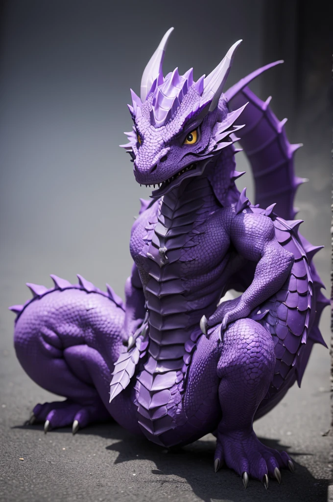 Make a purple dragon