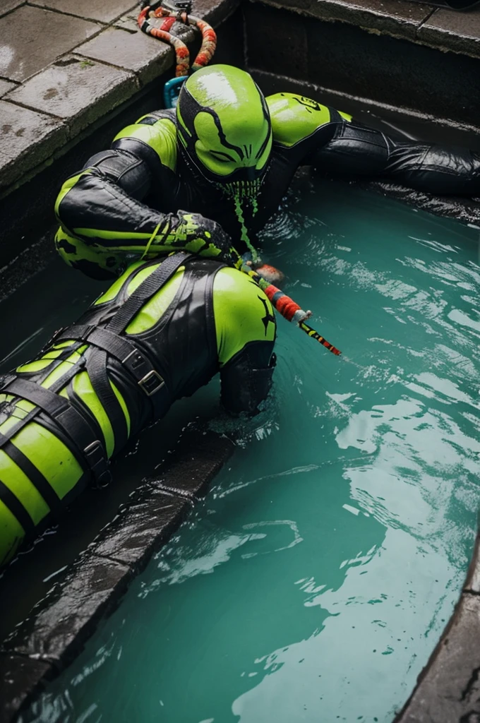 Mitad de cara venom mitad death pool