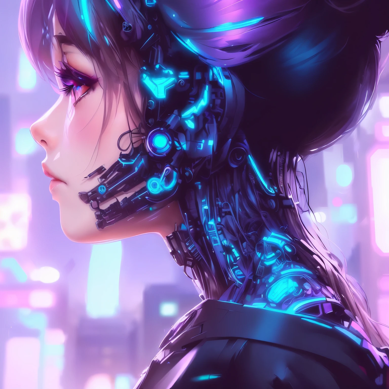 anime girl with futuristic headpiece and ear piercings in a city, digital cyberpunk - anime art, digital cyberpunk anime art, cyberpunk digital art, the cyberpunk girl portrait, cyberpunk art style, cyberpunk anime art, cyberpunk themed art, cyberpunk artstyle, advanced digital cyberpunk art, cyberpunk anime girl, cyberpunk beautiful girl, cyberpunk girl, cyberpunk digital painting, anime cyberpunk art