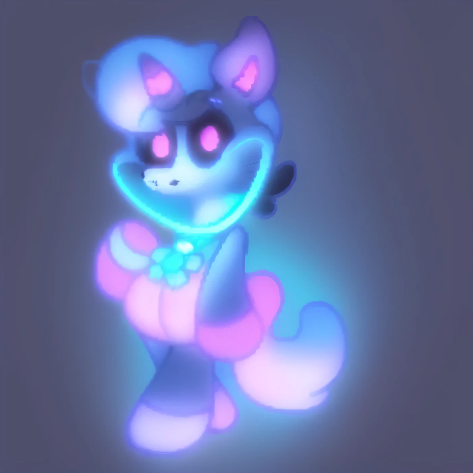 cartoon cat with a bow tie and a bow tie around its neck, anthropomorphic mare, cutecore clowncore, toonix character, y 2 k cutecore clowncore, cartoonish cute, neon hooves, official character art, she has pale blue skin!!!, character adoptable, furaffinity fursona, this character has cryokinesis