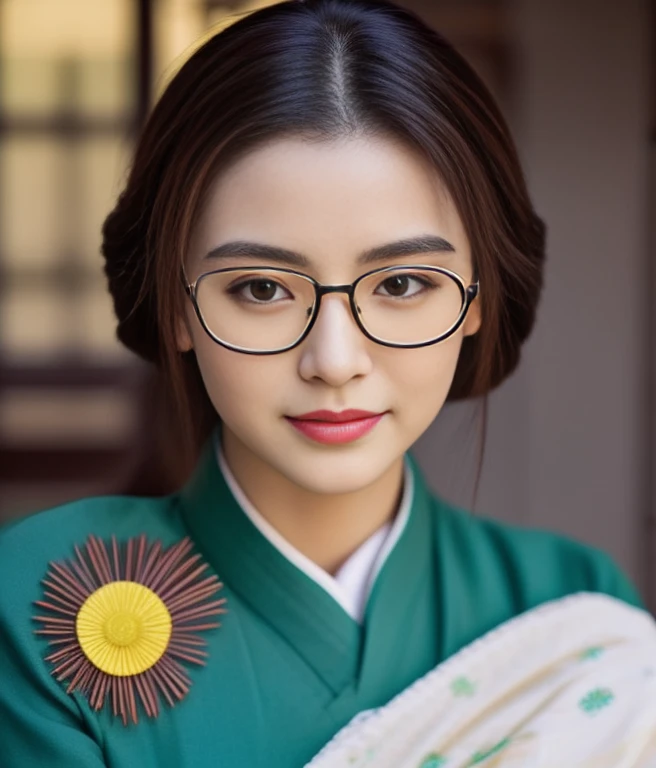 Close-up of woman in yellow and green dress, Heise-Lian Yan Fang, Chinese woman, palace , girl in hanfu, gongbi, ancient chinese beauty, korean woman, Inspired by Yoon Doo Seo, Chinese girl, beautiful south korean woman, Chinese princess, Yun Ling, traditional chinese, Inspiration from Woobin, Asian features