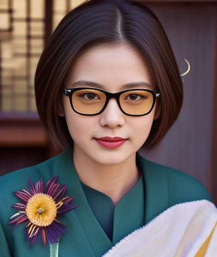 Close-up of woman in yellow and green dress, Heise-Lian Yan Fang, Chinese woman, palace , girl in hanfu, gongbi, ancient chinese beauty, korean woman, Inspired by Yoon Doo Seo, Chinese girl, beautiful south korean woman, Chinese princess, Yun Ling, traditional chinese, Inspiration from Woobin, Asian features