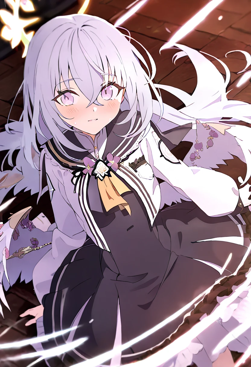 azusa \(blue archive\), 1girl, blush, little smile, June bride