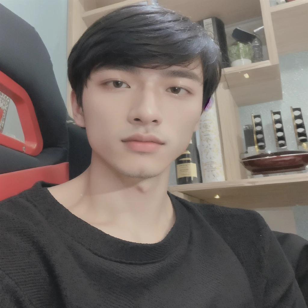 il y a un homme assis sur une chaise avec une chemise noire, photo de profil 1024px, banderole Twitch / Ludwig joueur, ruan mignon vtuber, by Kanbun Master, photo de profil, Hoang Long Ly, Yanjun Chengt, 27 ans, Hong Juin Hyung, photo de profil professionnel, merde mon esprit