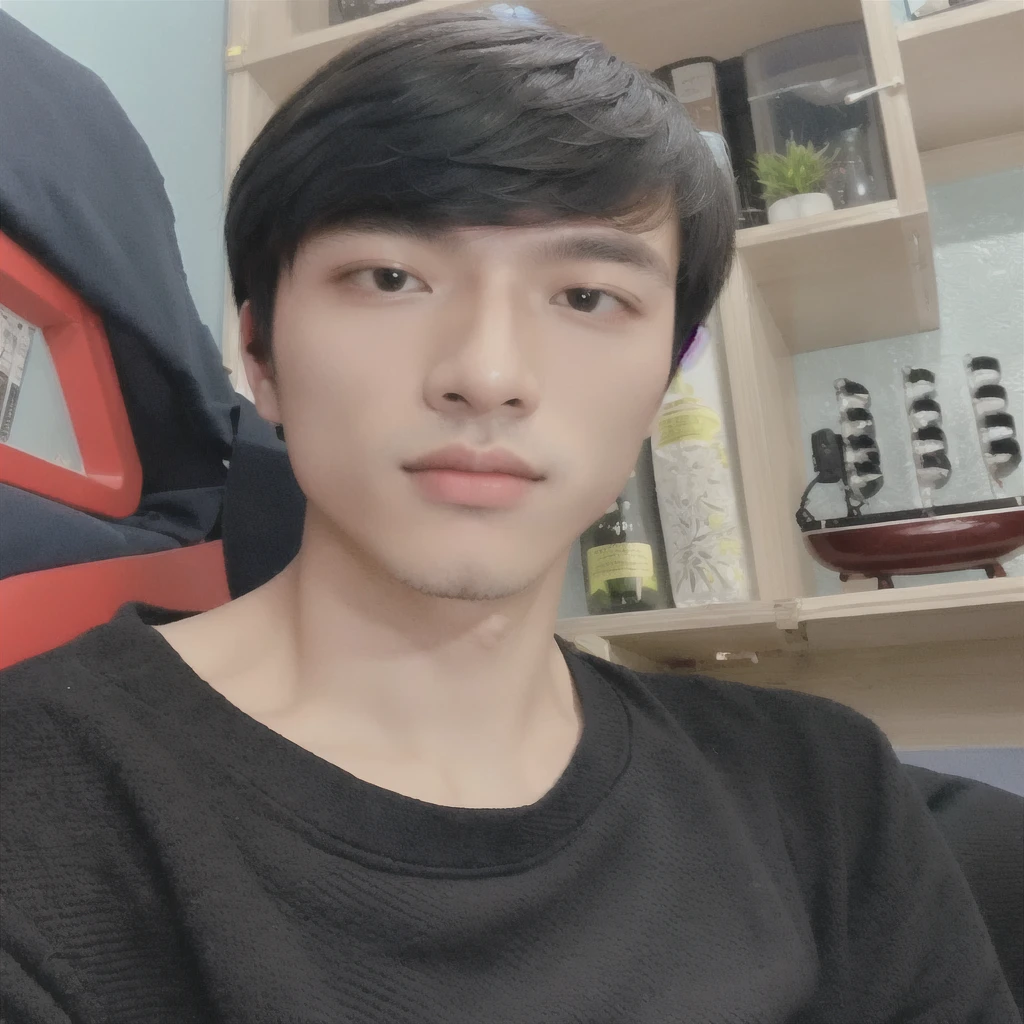 il y a un homme assis sur une chaise avec une chemise noire, photo de profil 1024px, banderole Twitch / Ludwig joueur, ruan mignon vtuber, by Kanbun Master, photo de profil, Hoang Long Ly, Yanjun Chengt, 27 ans, Hong Juin Hyung, photo de profil professionnel, merde mon esprit