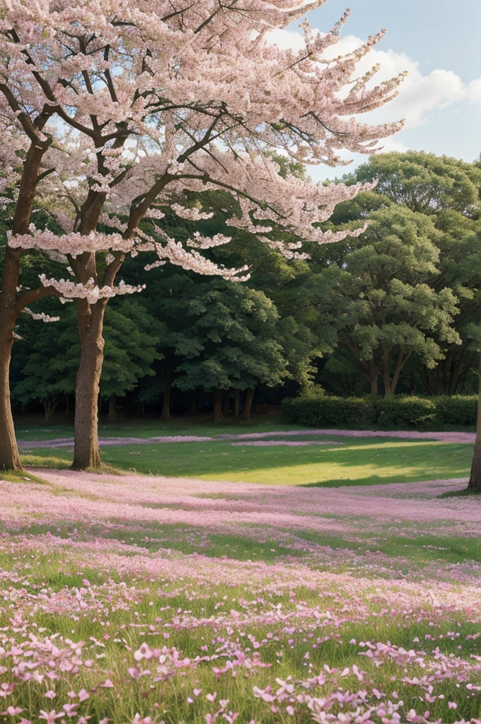 The novel cover features a tranquil meadow in full bloom, bathed in the soft light of early morning. Vibrant wildflowers in shades of pink, purple, and white stretch across the landscape, creating a sea of blossoms. A gentle breeze carries the scent of flowers through the air, and a distant tree line provides a serene backdrop. The title "Chahtein Ishqwalo ki" is elegantly displayed in a sophisticated and harmonious font, integrated naturally among the blossoms, capturing the essence of romance and tranquility in this peaceful floral haven.