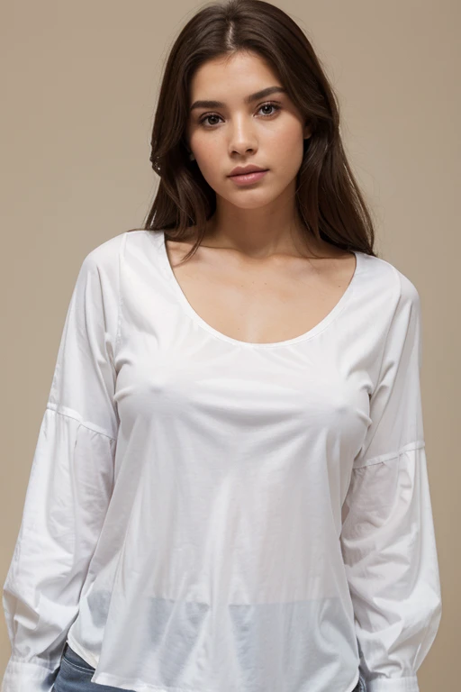 otra foto con blusa blanca hispanic belle