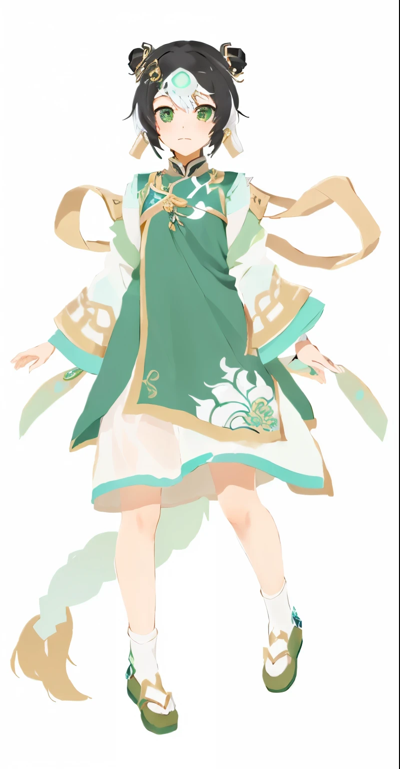 Rune Factory 5 art style, two styles, Produced in collaboration with Anime Painter Studio, Inspired by Huang Shen, Desire Personality, Inspired by Shen Zhou, Clear clothing design, Keqing from genshin impact, Inspired by Lan Ying, Neutral posture, Peacock mage themed clothes, Inspired by Yang Jin