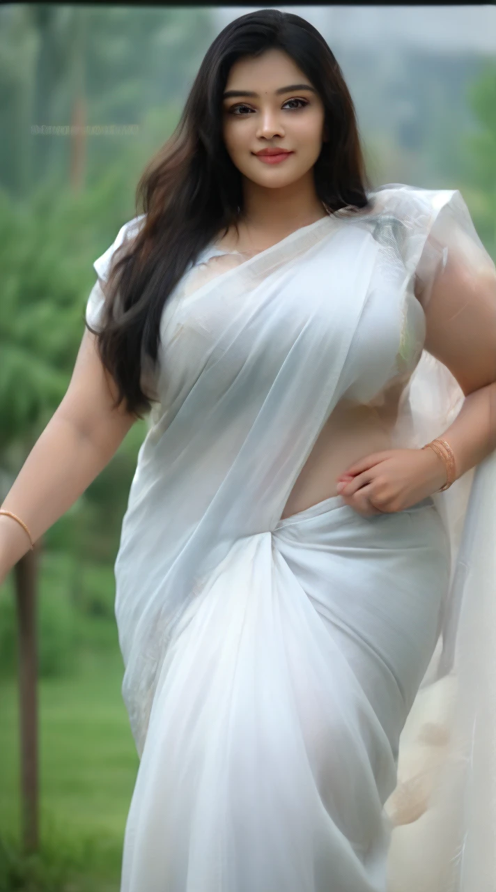 21yo girl, black hair, walking in a moonlit courtyard, exotic girl, bbw chubby indian women, looking at the viewer, shining skin, perfect lighting, the embodiment of grace and elegance, (saree ), clear details, beautiful, detailed eyes, detailed pupil, volumetric lighting, Ultra Detailed, unity 8k wallpaper, ultra detailed, aesthetic, masterpiece, best quality, photorealistic smiling, marriage function,