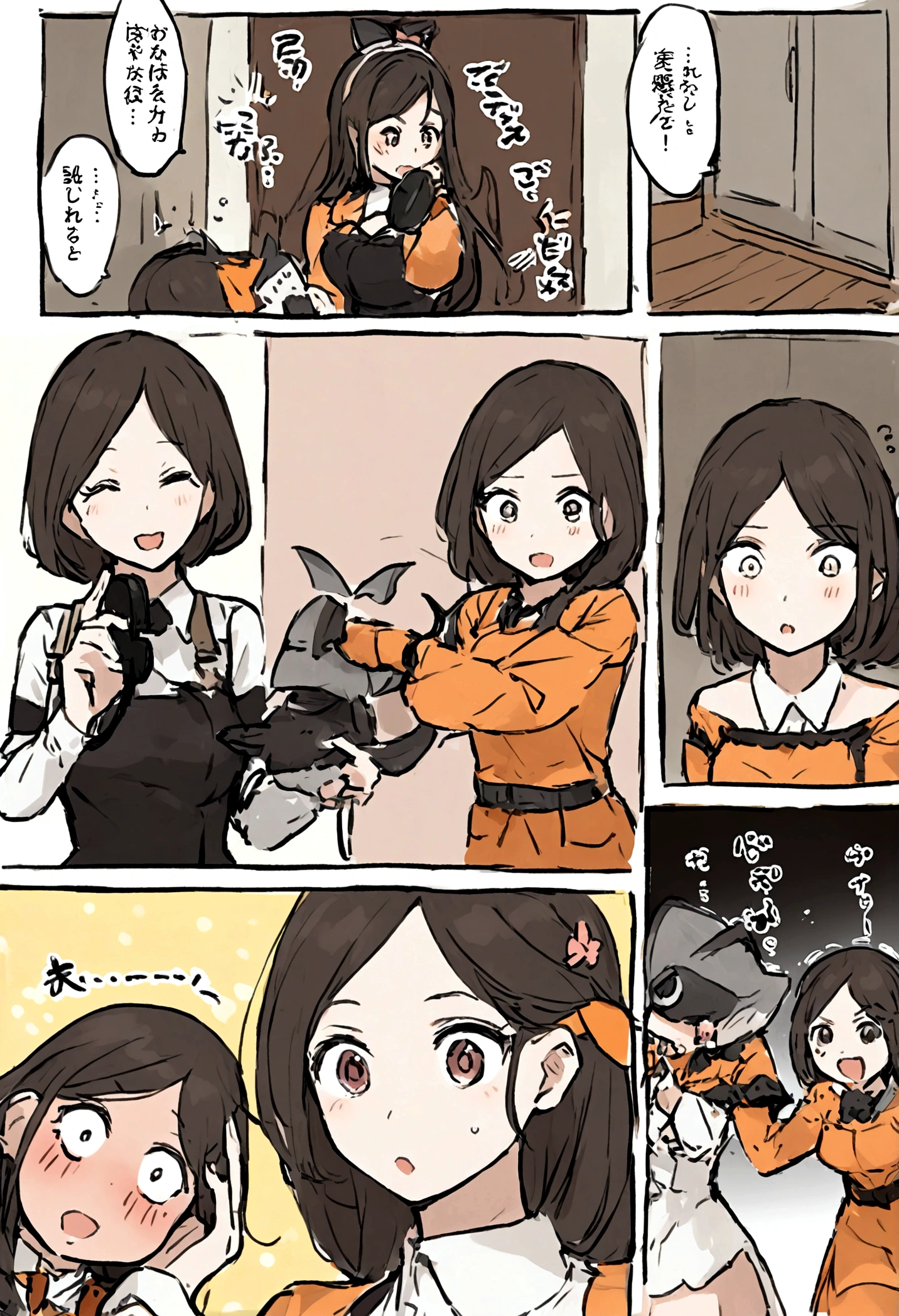 Urban Tracker, women military is seen in Japan, getting ready for a Halloween-themed party. As she speaks to someone named Keiko on the phone, she informs them that she already has her costume ready and that she's going dressed as her MMO character. Just then, she hears someone knocking at her door. As she goes to answer it, she is surprised to see Manta Ray